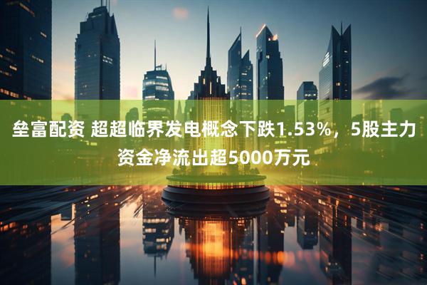 垒富配资 超超临界发电概念下跌1.53%，5股主力资金净流出超5000万元