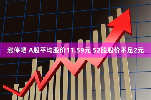 涨停吧 A股平均股价11.59元 52股股价不足2元
