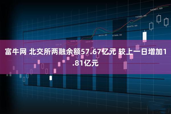 富牛网 北交所两融余额57.67亿元 较上一日增加1.81亿元